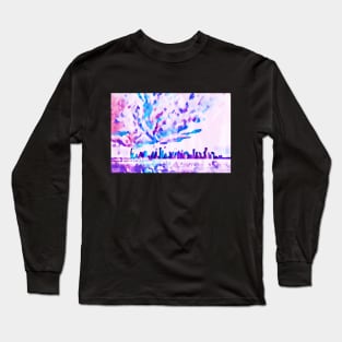 Amaranthine City Skyline Abstract Long Sleeve T-Shirt